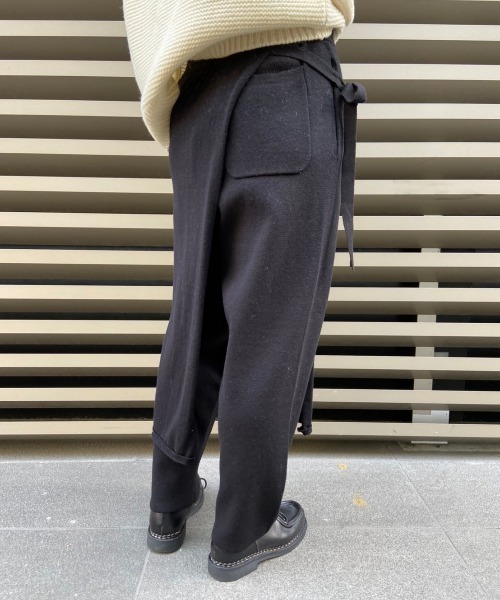 MANASTASH（マナスタッシュ）の「MANASTASH/マナスタッシュ　コットンニットラップパンツ（その他パンツ・レディース・ブラック/グレー・FREE）」の15枚目の写真