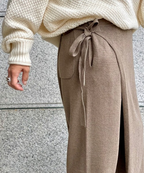 MANASTASH（マナスタッシュ）の「MANASTASH/マナスタッシュ　コットンニットラップパンツ（その他パンツ・レディース・ブラック/グレー・FREE）」の17枚目の写真