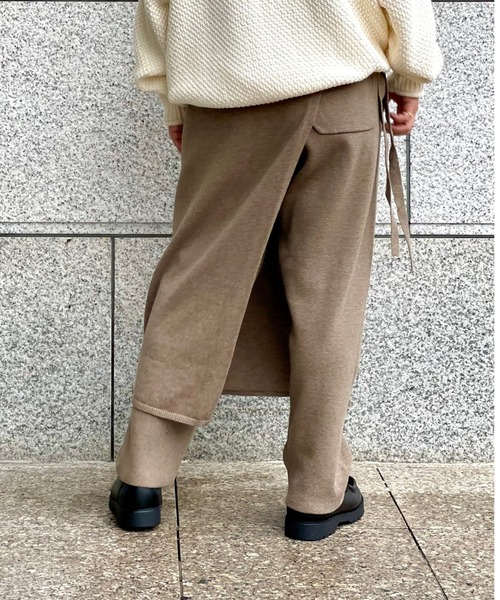 MANASTASH（マナスタッシュ）の「MANASTASH/マナスタッシュ　コットンニットラップパンツ（その他パンツ・レディース・ブラック/グレー・FREE）」の18枚目の写真