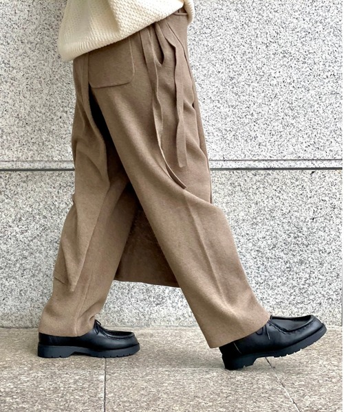 MANASTASH（マナスタッシュ）の「MANASTASH/マナスタッシュ　コットンニットラップパンツ（その他パンツ・レディース・ブラック/グレー・FREE）」の12枚目の写真