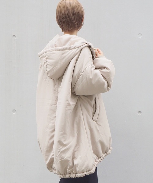 tiptop（ティップトップ）の「中綿モンスターパーカー（ダウンジャケット/コート・レディース・ブラック/カーキ/アイボリー・FREE）」の16枚目の写真