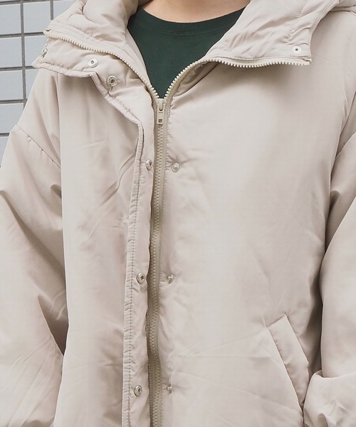 tiptop（ティップトップ）の「中綿モンスターパーカー（ダウンジャケット/コート・レディース・ブラック/カーキ/アイボリー・FREE）」の11枚目の写真