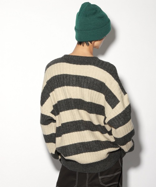 PBLIM（ページボーイリム）の「【PAGEBOYLIM】ボーダーニット（Tシャツ/カットソー・レディース・ブラック系その他/ブラウン系その他・MEDIUM/LARGE）」の6枚目の写真