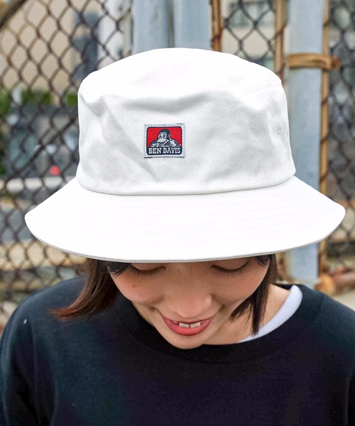 BEN DAVIS（ベンデイビス）の「【BEN DAVIS/ベンデイビス】ワンポイントロゴ　クラシックバケットハット8630　サイズ調整機能付　レオパード柄（ハット・メンズ・ホワイト/チャコールグレー/ブラック/イエロー/ライトベージュ・FREE）」の21枚目の写真