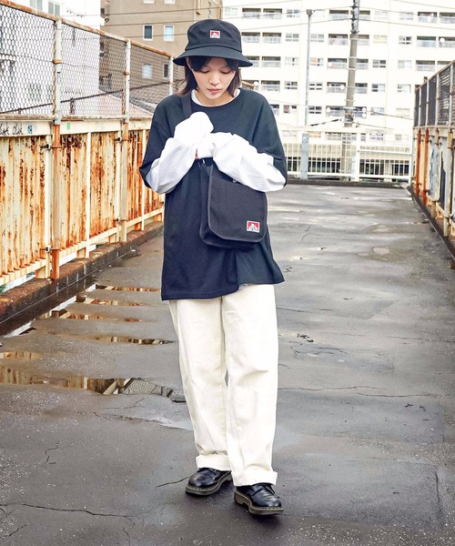 BEN DAVIS（ベンデイビス）の「【BEN DAVIS/ベンデイビス】ワンポイントロゴ　クラシックバケットハット8630　サイズ調整機能付　レオパード柄（ハット・メンズ・ホワイト/チャコールグレー/ブラック/イエロー/ライトベージュ・FREE）」の18枚目の写真