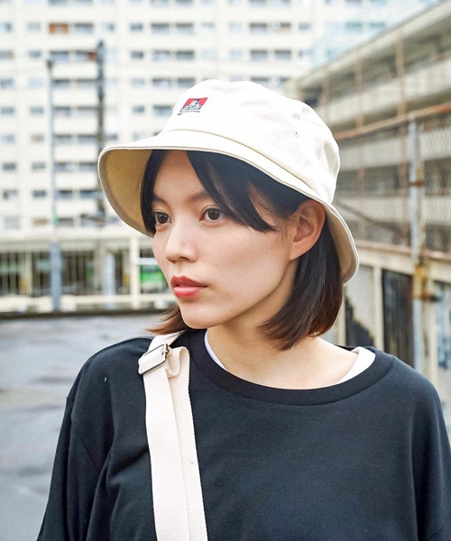 BEN DAVIS（ベンデイビス）の「【BEN DAVIS/ベンデイビス】ワンポイントロゴ　クラシックバケットハット8630　サイズ調整機能付　レオパード柄（ハット・メンズ・ホワイト/チャコールグレー/ブラック/イエロー/ライトベージュ・FREE）」の20枚目の写真