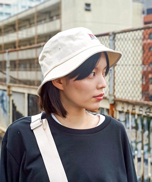 BEN DAVIS（ベンデイビス）の「【BEN DAVIS/ベンデイビス】ワンポイントロゴ　クラシックバケットハット8630　サイズ調整機能付　レオパード柄（ハット・メンズ・ホワイト/チャコールグレー/ブラック/イエロー/ライトベージュ・FREE）」の9枚目の写真