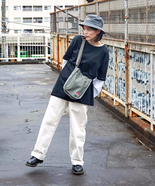 BEN DAVIS（ベンデイビス）の「【BEN DAVIS/ベンデイビス】ワンポイントロゴ　クラシックバケットハット8630　サイズ調整機能付　レオパード柄（ハット・メンズ・ホワイト/チャコールグレー/ブラック/イエロー/ライトベージュ・FREE）」の11枚目の写真