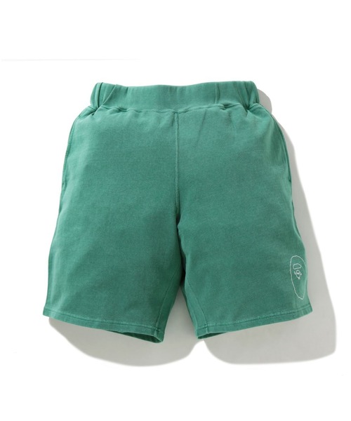 A BATHING APE（アベイシングエイプ）の「OVERDYE WIDE INDEX CARD SHORTS（その他パンツ・メンズ・グレー/グリーン/パープル・MEDIUM/X-LARGE/LARGE/SMALL）」の2枚目の写真
