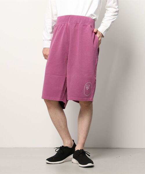 A BATHING APE（アベイシングエイプ）の「OVERDYE WIDE INDEX CARD SHORTS（その他パンツ・メンズ・グレー/グリーン/パープル・MEDIUM/X-LARGE/LARGE/SMALL）」の9枚目の写真
