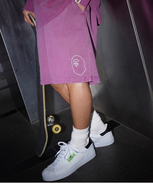 A BATHING APE（アベイシングエイプ）の「OVERDYE WIDE INDEX CARD SHORTS（その他パンツ・メンズ・グレー/グリーン/パープル・MEDIUM/X-LARGE/LARGE/SMALL）」の15枚目の写真