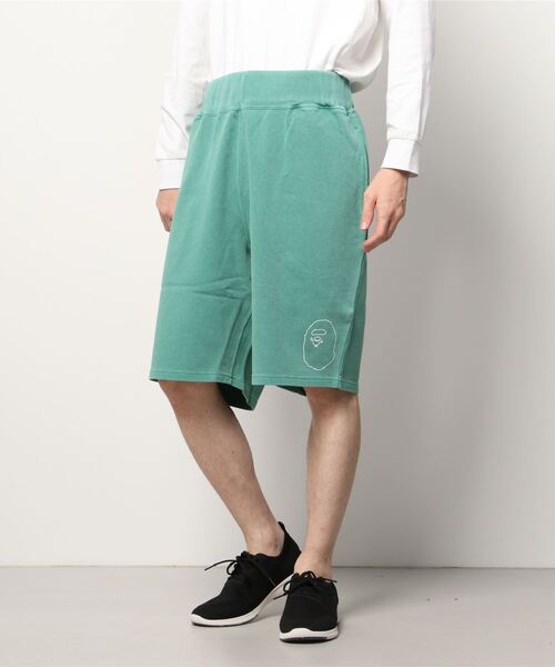 A BATHING APE（アベイシングエイプ）の「OVERDYE WIDE INDEX CARD SHORTS（その他パンツ・メンズ・グレー/グリーン/パープル・MEDIUM/X-LARGE/LARGE/SMALL）」の5枚目の写真