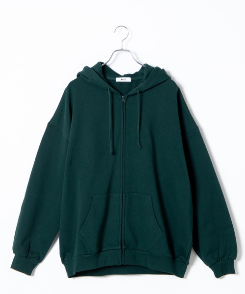 WEGO（ウィゴー）の「WEGO/【WEB限定】ヘビーウエイトビッグシルエット ジップパーカー（パーカー・メンズ・ダークグリーン/ネイビー/オートミール/杢グレー/スミクロ・MEDIUM/LARGE）」の19枚目の写真