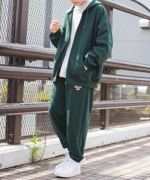 WEGO（ウィゴー）の「WEGO/【WEB限定】ヘビーウエイトビッグシルエット ジップパーカー（パーカー・メンズ・ダークグリーン/ネイビー/オートミール/杢グレー/スミクロ・MEDIUM/LARGE）」の10枚目の写真