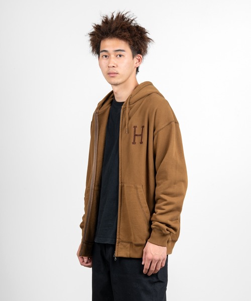 HUF（ハフ）の「OD CLASSIC H FULL ZIP HOODIE / HUF フード パーカー（パーカー・メンズ・ブラック/ブラウン系その他・SMALL/MEDIUM/LARGE/X-LARGE/XX-LARGE）」の11枚目の写真
