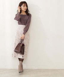 PROPORTION BODY DRESSING | 【美人百花11月号 掲載商品】カットワークナロースカート / 1211220019(スカート)