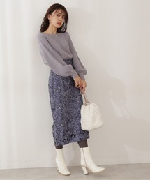PROPORTION BODY DRESSING | 【美人百花11月号 掲載商品】カットワークナロースカート / 1211220019(スカート)
