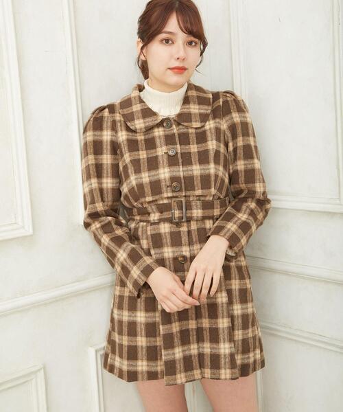 Allamanda(アラマンダ)の「フリルタートルニット(ニット/セーター・レディース・グレー系その他/アイボリー/ブラック・M)」の6枚目の写真