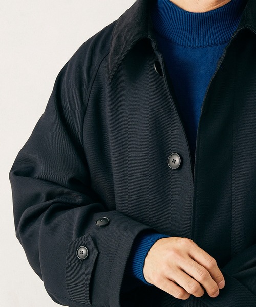 JOURNAL STANDARD relume(ジャーナルスタンダード レリューム)の「50 WOOL オーバーサイズバルマカーンコート(トレンチコート・メンズ・ベージュ/ネイビー・MEDIUM/LARGE)」の18枚目の写真