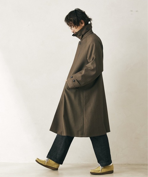 JOURNAL STANDARD relume(ジャーナルスタンダード レリューム)の「50 WOOL オーバーサイズバルマカーンコート(トレンチコート・メンズ・ベージュ/ネイビー・MEDIUM/LARGE)」の19枚目の写真