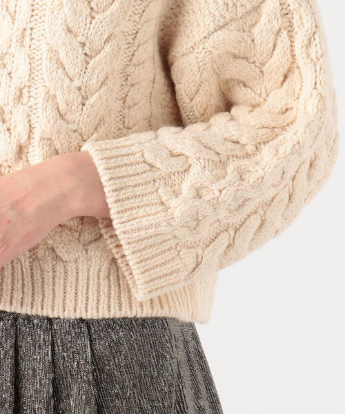 ISABEL MARANT ÉTOILE ベージュケーブルニットセーター　単丈 ISABEL MARANT ÉTOILE ベージュケーブルニットセーター 単丈 - メルカリ