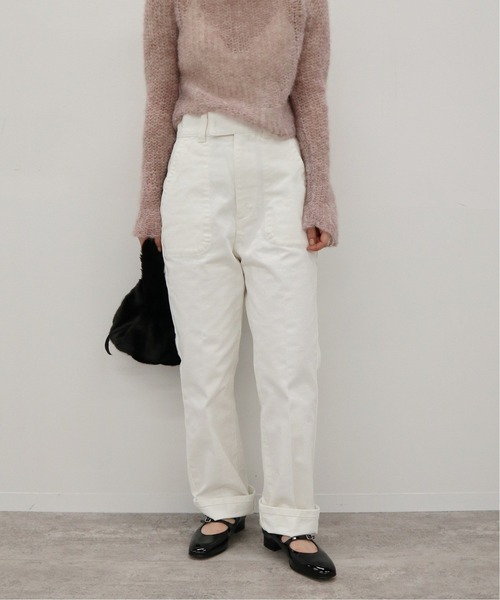 EDIT. FOR LULU（エディットフォールル）の「ピースダイストレートパンツ（チノパンツ・レディース・ホワイト/ベージュ・38/36/34）」の18枚目の写真