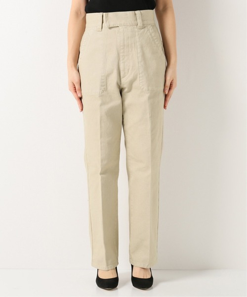 EDIT. FOR LULU（エディットフォールル）の「ピースダイストレートパンツ（チノパンツ・レディース・ホワイト/ベージュ・38/36/34）」の12枚目の写真