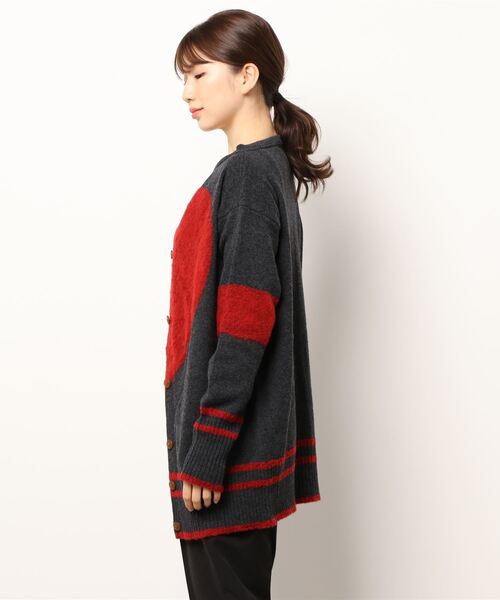VivienneWestwood ハートインターシャカーディガン Vivienne Westwood（ヴィヴィアンウエストウッド）の「ハート