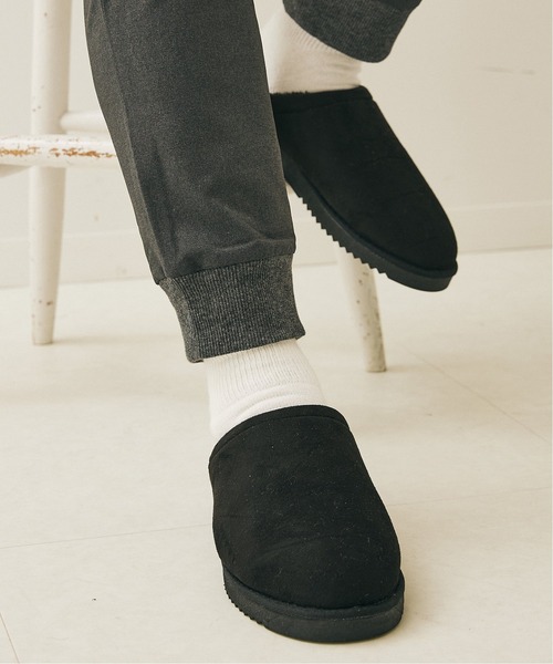 417 EDIFICE(フォーワンセブンエディフィス)の「【WEB限定】ボアスリッポン(サンダル・メンズ・ブラック/グリーン系カモフラージュ/グレー系その他・26cm/27cm/28cm)」の5枚目の写真