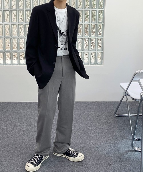 HOLY IN CODE(ホーリーインコード)の「HOLY IN CODE 繧ケ繝ェ繝繝輔ぅ繝・ヨ繧ケ繝医Ξ繝シ繝医せ繝ゥ繝・け繧ケ(スラックス・メンズ・ブラック/グレー・SMALL/MEDIUM/LARGE)」の10枚目の写真