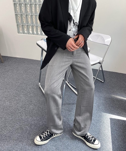 HOLY IN CODE(ホーリーインコード)の「HOLY IN CODE 繧ケ繝ェ繝繝輔ぅ繝・ヨ繧ケ繝医Ξ繝シ繝医せ繝ゥ繝・け繧ケ(スラックス・メンズ・ブラック/グレー・SMALL/MEDIUM/LARGE)」の15枚目の写真