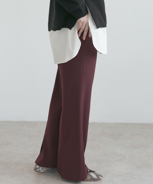 URBAN RESEARCH ROSSO WOMEN（アーバンリサーチ　ロッソ）の「ハイウエストセミフレアパンツ（その他パンツ・レディース・オリーブ/マスタード/バーガンディー・38/36）」の5枚目の写真