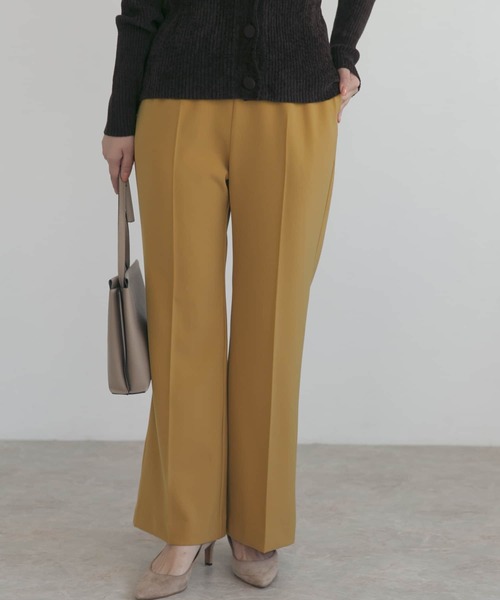 URBAN RESEARCH ROSSO WOMEN（アーバンリサーチ　ロッソ）の「ハイウエストセミフレアパンツ（その他パンツ・レディース・オリーブ/マスタード/バーガンディー・38/36）」の9枚目の写真