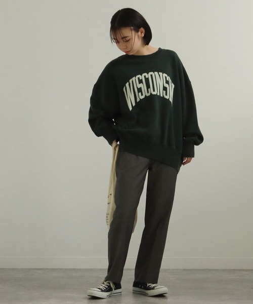 AULI(アウリィ)の「【低身長向けサイズ】PJストレートスラックスパンツ(スラックス・レディース・ブラウン/ダークグレー/レッド・XS/XXS/S)」の7枚目の写真