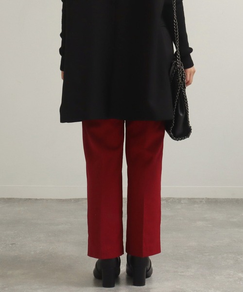 AULI(アウリィ)の「【低身長向けサイズ】PJストレートスラックスパンツ(スラックス・レディース・ブラウン/ダークグレー/レッド・XS/XXS/S)」の17枚目の写真