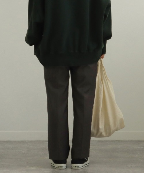 AULI(アウリィ)の「【低身長向けサイズ】PJストレートスラックスパンツ(スラックス・レディース・ブラウン/ダークグレー/レッド・XS/XXS/S)」の20枚目の写真