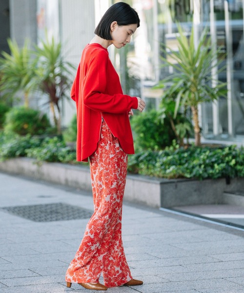 Munich(ミューニック)の「コットンウールジャージサイドジッププルオーバー(ニット/セーター・レディース・ブラック/レッド/ミント/ラベンダー/オートミール・FREE)」の11枚目の写真