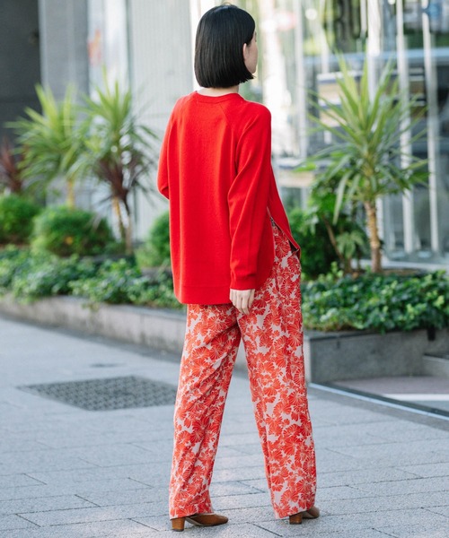 Munich(ミューニック)の「コットンウールジャージサイドジッププルオーバー(ニット/セーター・レディース・ブラック/レッド/ミント/ラベンダー/オートミール・FREE)」の12枚目の写真