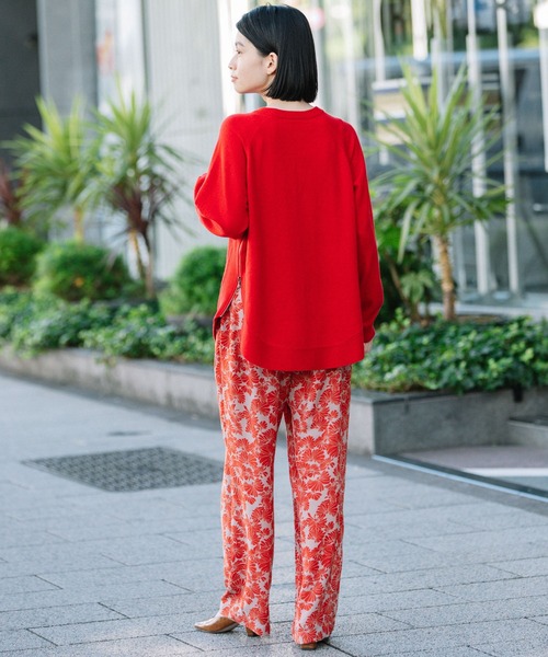 Munich(ミューニック)の「コットンウールジャージサイドジッププルオーバー(ニット/セーター・レディース・ブラック/レッド/ミント/ラベンダー/オートミール・FREE)」の13枚目の写真