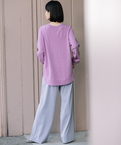 Munich(ミューニック)の「コットンウールジャージサイドジッププルオーバー(ニット/セーター・レディース・ブラック/レッド/ミント/ラベンダー/オートミール・FREE)」の21枚目の写真