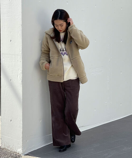 HELLY HANSEN（ヘリーハンセン）の「【HELLY HANSEN/ヘリーハンセン】FIBERPILE Hoodie（ブルゾン・レディース・ベージュ/ネイビー・M/L）」の18枚目の写真