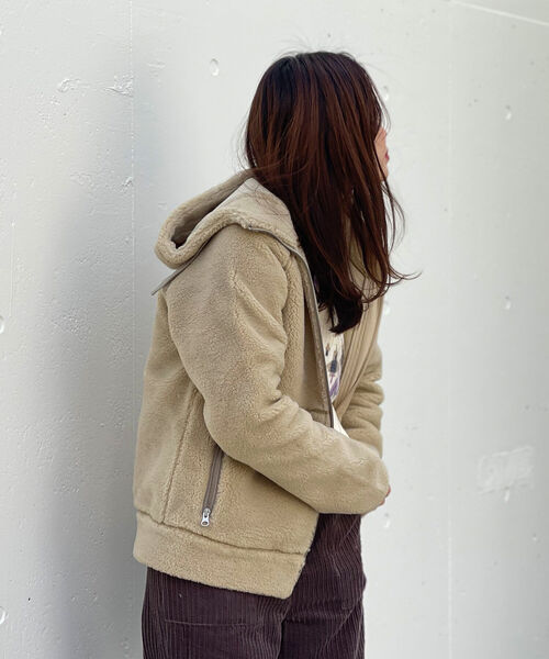 HELLY HANSEN（ヘリーハンセン）の「【HELLY HANSEN/ヘリーハンセン】FIBERPILE Hoodie（ブルゾン・レディース・ベージュ/ネイビー・M/L）」の16枚目の写真