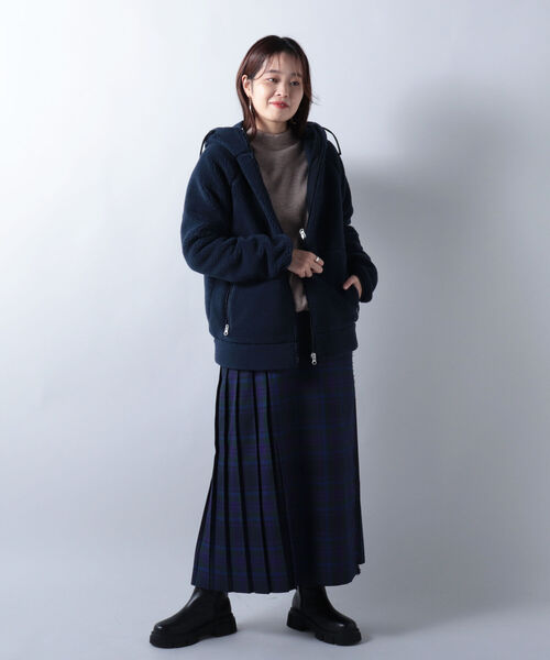 HELLY HANSEN（ヘリーハンセン）の「【HELLY HANSEN/ヘリーハンセン】FIBERPILE Hoodie（ブルゾン・レディース・ベージュ/ネイビー・M/L）」の14枚目の写真