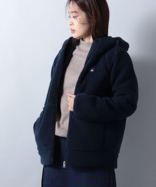 HELLY HANSEN（ヘリーハンセン）の「【HELLY HANSEN/ヘリーハンセン】FIBERPILE Hoodie（ブルゾン・レディース・ベージュ/ネイビー・M/L）」の8枚目の写真