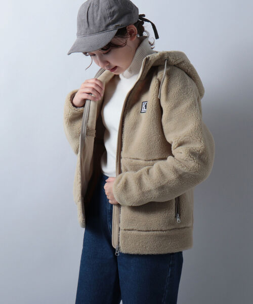 HELLY HANSEN（ヘリーハンセン）の「【HELLY HANSEN/ヘリーハンセン】FIBERPILE Hoodie（ブルゾン・レディース・ベージュ/ネイビー・M/L）」の15枚目の写真