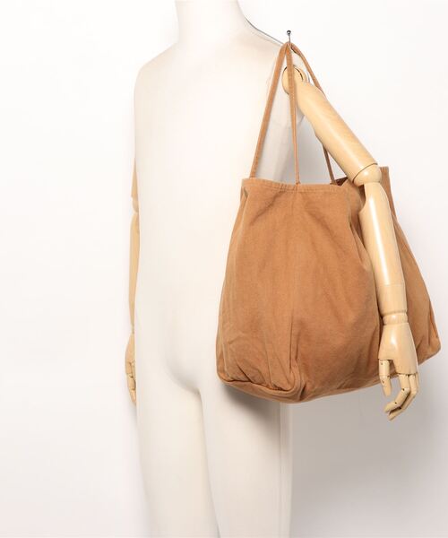 Bou Jeloud(ブージュルード)の「ワンウォッシュベンティトート(トートバッグ・レディース・ブラック/ブラウン/グリーン/アイボリー・FREE)」の12枚目の写真