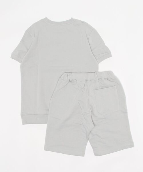 FRUIT OF THE LOOM（フルーツオブザルーム）の「裏毛 半袖セットアップ（Tシャツ/カットソー・キッズ・ブラック/ネイビー/グレー・S/M/L）」の4枚目の写真