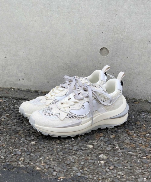 ASH（アッシュ）の「【SPIDER 620 NET】ホワイトローカットスニーカー（スニーカー・レディース・ホワイト・39/35/40/37/36/38）」の2枚目の写真