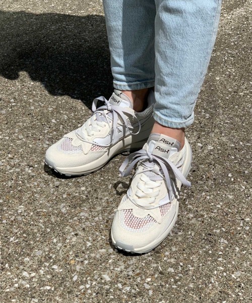 ASH（アッシュ）の「【SPIDER 620 NET】ホワイトローカットスニーカー（スニーカー・レディース・ホワイト・39/35/40/37/36/38）」の11枚目の写真