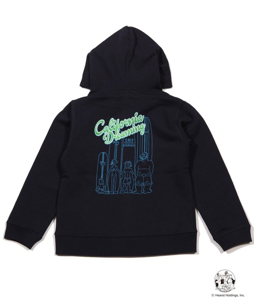 POPEYE（R）×TMT KIDS ZIP-UP HOODIE(CALIFORNIA DREAMIN)